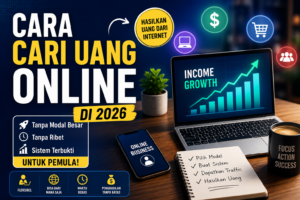 Cara Cari Uang Online di 2026 untuk Pemula (Tanpa Modal Besar & Tanpa Ribet)